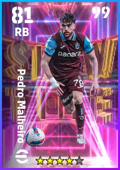 Pedro Malheiro eFootball 2026 player card — 81 OVR RB