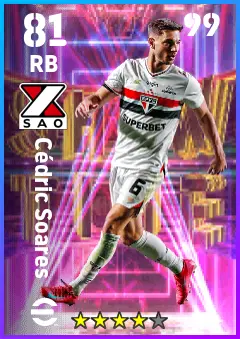 Cedric Soares eFootball 2026 player card — 81 OVR RB