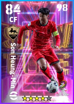 Son Heung-Min eFootball 2026 player card — 84 OVR CF