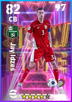 Jay Idzes eFootball 2026 player card — 82 OVR CB