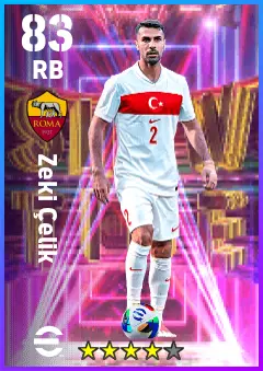 Zeki Celik eFootball 2026 player card — 83 OVR RB