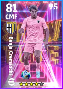 Benja Cremaschi eFootball 2026 player card — 81 OVR CMF