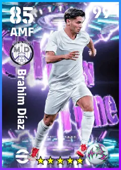 Brahim Diaz eFootball 2026 player card — 85 OVR AMF