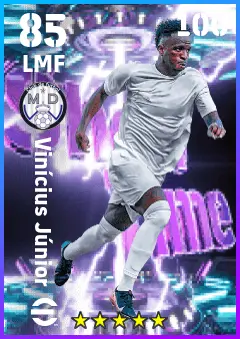 Vinicius Junior eFootball 2026 player card — 85 OVR LMF