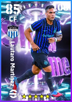 Lautaro Martinez eFootball 2026 player card — 85 OVR CF