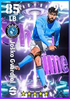 Josko Gvardiol eFootball 2026 player card — 85 OVR LB