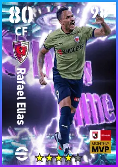 Rafael Elias eFootball 2026 player card — 80 OVR CF