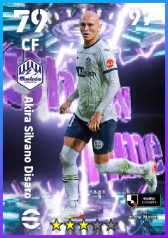 Akira Silvano Disaro eFootball 2026 player card — 79 OVR CF
