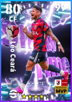 Leo Ceara eFootball 2026 player card — 80 OVR CF