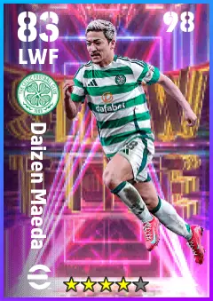 Daizen Maeda eFootball 2026 player card — 83 OVR LWF