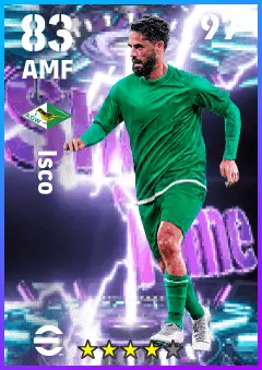 Isco eFootball 2026 player card — 83 OVR AMF