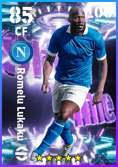 Romelu Lukaku eFootball 2026 player card — 85 OVR CF