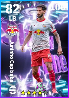 Juninho Capixaba eFootball 2026 player card — 82 OVR LB
