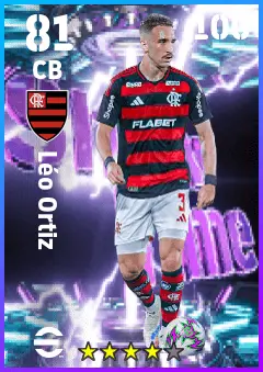Leo Ortiz eFootball 2026 player card — 81 OVR CB
