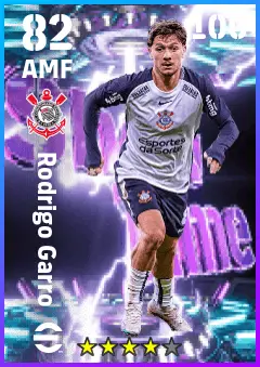Rodrigo Garro eFootball 2026 player card — 82 OVR AMF