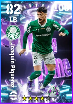 Joaquin Piquerez eFootball 2026 player card — 82 OVR LB