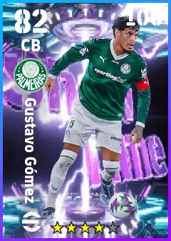 Gustavo Gomez eFootball 2026 player card — 82 OVR CB