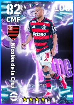Nicolas de la Cruz eFootball 2026 player card — 82 OVR CMF