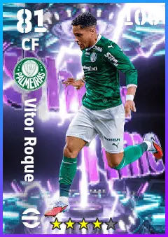 Vitor Roque eFootball 2026 player card — 81 OVR CF