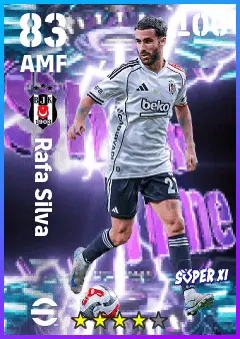 Rafa Silva eFootball 2026 player card — 83 OVR AMF