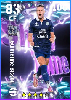 Guilherme Bissoli eFootball 2026 player card — 83 OVR CF