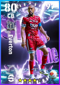 Everton eFootball 2026 player card — 80 OVR CB