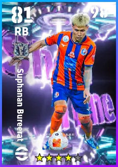Suphanan Bureerat eFootball 2026 player card — 81 OVR RB