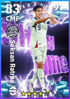 Seksan Ratree eFootball 2026 player card — 83 OVR CMF
