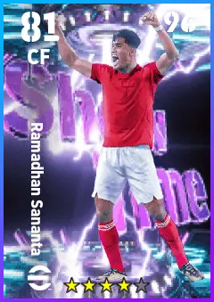 Ramadhan Sananta eFootball 2026 player card — 81 OVR CF