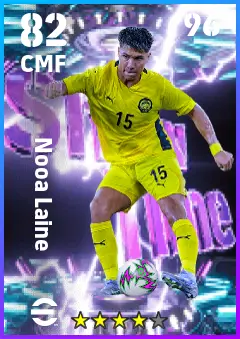 Nooa Laine eFootball 2026 player card — 82 OVR CMF
