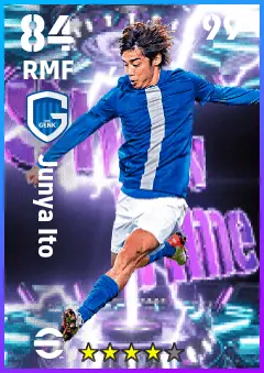 Junya Ito eFootball 2026 player card — 84 OVR RMF