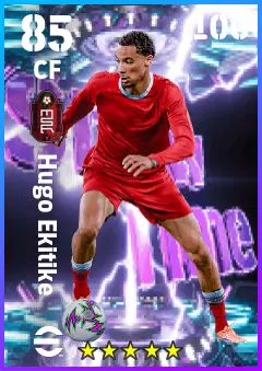 Hugo Ekitike eFootball 2026 player card — 85 OVR CF