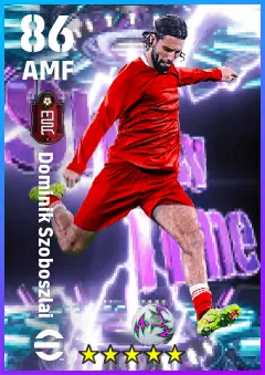Dominik Szoboszlai eFootball 2026 player card — 86 OVR AMF