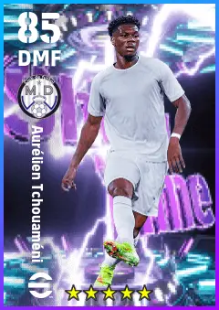 Aurelien Tchouameni eFootball 2026 player card — 85 OVR DMF