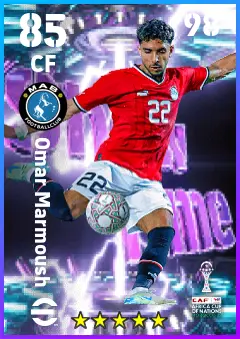 Omar Marmoush eFootball 2026 player card — 85 OVR CF