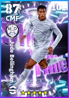 Jude Bellingham eFootball 2026 player card — 87 OVR CMF
