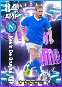 Kevin De Bruyne eFootball 2026 player card — 84 OVR AMF