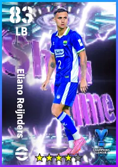 Eliano Reijnders eFootball 2026 player card — 83 OVR LB