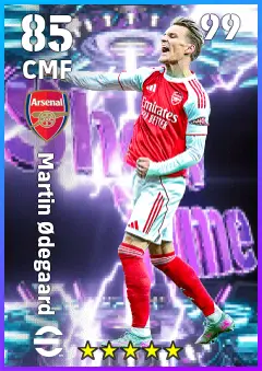 Martin Odegaard eFootball 2026 player card — 85 OVR CMF