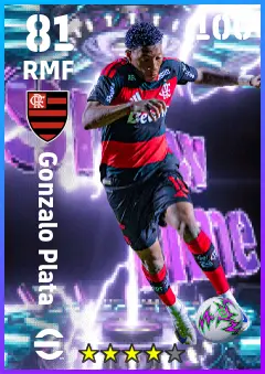 Gonzalo Plata eFootball 2026 player card — 81 OVR RMF
