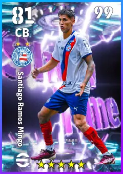 Santiago Ramos Mingo eFootball 2026 player card — 81 OVR CB