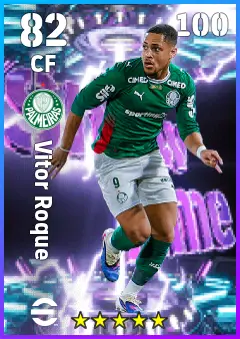Vitor Roque eFootball 2026 player card — 82 OVR CF
