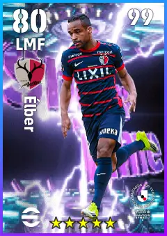 Elber eFootball 2026 player card — 80 OVR LMF