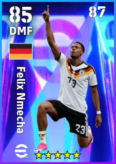 Felix Nmecha eFootball 2026 player card — 85 OVR DMF