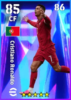 Cristiano Ronaldo eFootball 2026 player card — 85 OVR CF