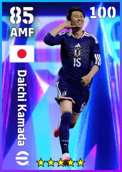Daichi Kamada eFootball 2026 player card — 85 OVR AMF