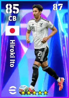 Hiroki Ito eFootball 2026 player card — 85 OVR CB