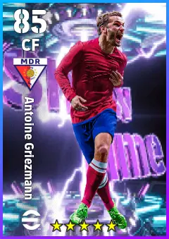 Antoine Griezmann eFootball 2026 player card — 85 OVR CF