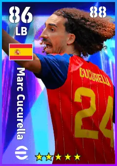 Marc Cucurella eFootball 2026 player card — 86 OVR LB