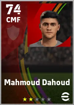 Mahmoud Dahoud eFootball 2026 player card — 74 OVR CMF